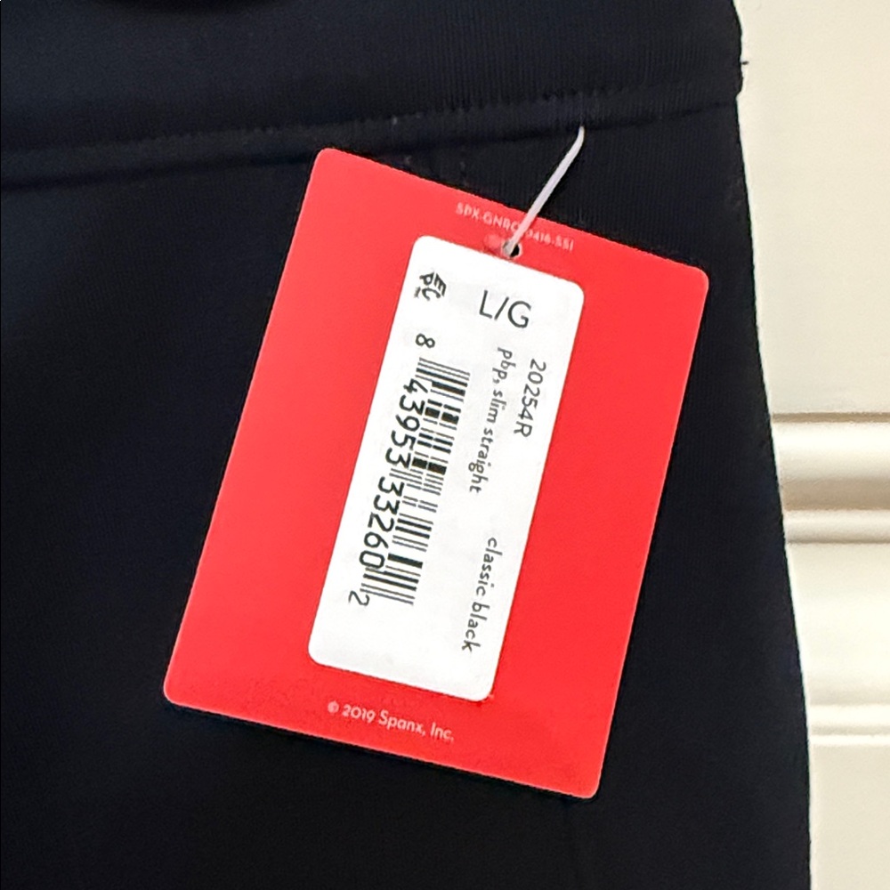 NWT Women's Spanx Black pbp slim straight pants size large - Picture 2 of 11